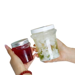 Factory wholesale yogurt <b>jars</b>, PET transparent <b>plastic</b> bottles, popular packaging bottles, and chubby cups - Product Image 3