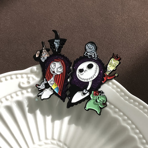 Venta al por mayor Metal <span class=keywords><strong>Jack</strong></span> <span class=keywords><strong>y</strong></span> <span class=keywords><strong>Sally</strong></span> Halloween esmalte solapa Pin la <span class=keywords><strong>pesadilla</strong></span> <span class=keywords><strong>antes</strong></span> <span class=keywords><strong>de</strong></span> <span class=keywords><strong>Navidad</strong></span> Horror broche Pin - Product Image 4