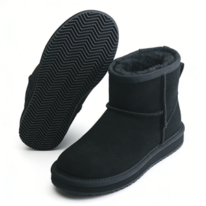 Bottes d'hiver unisexes OEM/ODM, chaudes, classiques, avec logo personnalisé, style plateforme, antidérapantes, courtes, en peluche, <span class=keywords><strong>chaussures</strong></span> plates en daim - Product Image 1