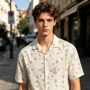 Baggy Summer 2026 Casual Xxxl <b>Shirts</b> 100 <b>Polyester</b> <b>Shirt</b> Printed Button Down Arabian Men's Embroidered <b>Shirts</b> - Product Image 6