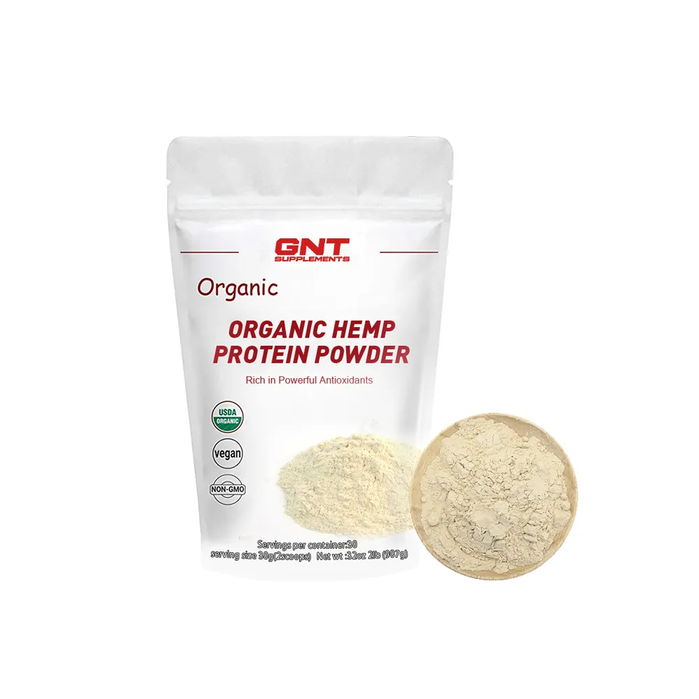 Hanf protein pulver 50%-70% Protein Hanf Energy Drink für Bio-Handelsmarken