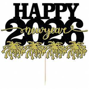 Decorazioni per Torte di Capodanno 2026 con Design a Fuochi d'Artificio per Feste <span class=keywords><strong>e</strong></span> Dessert, Decorazioni per il Festival di Primavera - Product Image 2
