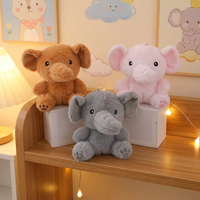Porte-clés mini éléphant en peluche douce et mignonne, design animé, jouet rose rembourré, marque KM Chine, pour fille