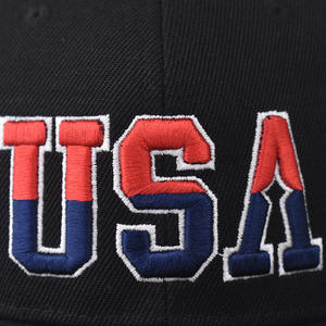 Gorra de Hip-Hop, gorra ajustada plana, Bandera de EE. UU., patrón bordado, gorra de béisbol, gorra ajustada de Hip-Hop de alta calidad para exteriores - Product Image 5