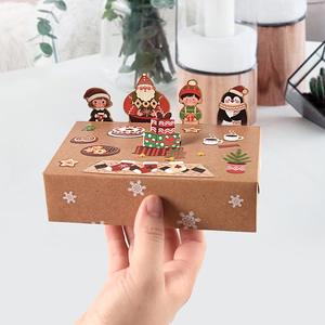 Caja de papel de regalo decorativa de galletas de caramelo de chocolate de Navidad 3D creativa al por mayor para fiesta de Navidad - Product Image 4