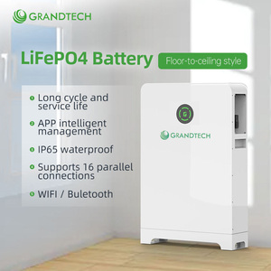 แบตเตอรี่ลิเธียมโซลาร์ Grandtech 48V 100Ah 200Ah 280Ah 5Kwh 10Kwh 14.34Kwh 15Kwh แบตเตอรี่ลิเธียมไอออน Powerwall - Product Image 2
