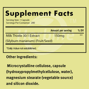 OEM Gran Venta - Personalizable - Cardo Mariano 150 Mg - Extracto de Silimarina, Suplemento Dietético para el Apoyo de la Función Hepática - Product Image 2