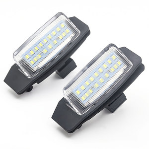 Nouveaux feux de plaque d'immatriculation arrière à LED blancs 12V 3W pour Peugeot 4007 ION Citroën <span class=keywords><strong>C</strong></span>-<span class=keywords><strong>Crosser</strong></span> <span class=keywords><strong>C</strong></span>-Zero Mitsubishi Outlander Eclipse Lancer - Product Image 2