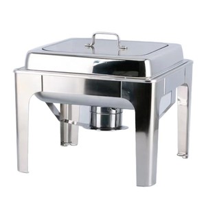 Stainless Steel Flip <b>Top</b> Buffet Stove Square <b>Silver</b> Hotel Restaurant Warming Equipment - Product Image 5