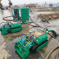 Robot nettoyeur de boues sous-marin autopropulsé, équipement de traitement de dragage des sédiments des fossés et des ruisseaux