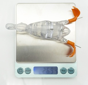 Señuelo <span class=keywords><strong>de</strong></span> <span class=keywords><strong>Pesca</strong></span> <span class=keywords><strong>de</strong></span> Alta Calidad Tipo Duck Crank Bait, Cuerpo <span class=keywords><strong>de</strong></span> Señuelo Duro sin Pintar, 128 mm, 26.94 g, ABS Transparente, Modelo Duck 1 # - Product Image 3