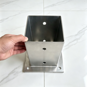 Soporte Cuadrado de Acero Inoxidable 201 para Postes de Cercas, Barandillas y Uso en Exteriores, Marca Sunsbuild - Product Image 5