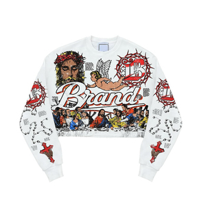 Camicie da uomo con maniche lunghe con grafica personalizzata camicia <span class=keywords><strong>termica</strong></span> a maniche lunghe in cotone Cropped T-Shirt a <span class=keywords><strong>manica</strong></span> <span class=keywords><strong>lunga</strong></span>