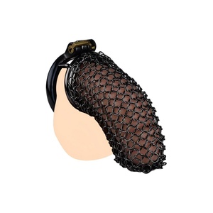 FRRK Metal Chastity Device with Hollow Mesh <b>for</b> Penis Locked in Lust Cock Cage Loose Chastity Device Adult Erotic <b>Toys</b> <b>for</b> <b>Men</b> - Product Image 1