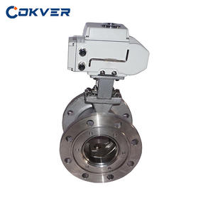 Электрический фланцевый шаровой кран из нержавеющей стали V-образного типа - Product Image 6