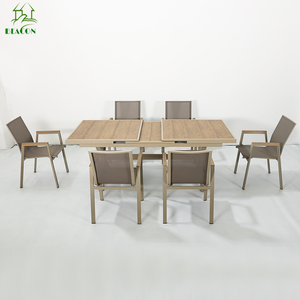 <span class=keywords><strong>Mesa</strong></span> de Jardín <span class=keywords><strong>Extensible</strong></span> Retráctil para Patio, Muebles de Balcón para Exteriores, Juego de <span class=keywords><strong>Mesa</strong></span> de Comedor <span class=keywords><strong>Extensible</strong></span> de Aluminio con 6 Sillas - Product Image 6