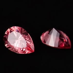 Vente en gros de pierres précieuses Padparadscha de haute qualité, taille poire, couleur naturelle, bulles d'oxygène, VVS, très rares auprès des commerçants - Product Image 5