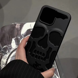 2026 Nieuwe Aanwinst Skelet Schedel TPU hoesje voor iPhone 17 16 Pro Max Luxe 3D Holle Cover voor iPhone 15 Plus 14 13 12 11 - Product Image 2