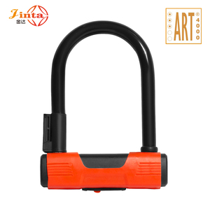 Jinda 140x200mm <span class=keywords><strong>ART</strong></span> 3 étoiles, cadenas en U haute sécurité, en alliage de fer robuste, ABS, <span class=keywords><strong>antivol</strong></span>, pour moto, vélo électrique, trottinette électrique, vélo - Product Image 1