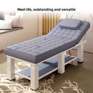 Lit de massage en latex pour la beauté, lit de massage spécial en métal pour salon de massage, avec trou pour la thérapie de la médecine traditionnelle chinoise et le tatouage - Product Image 2