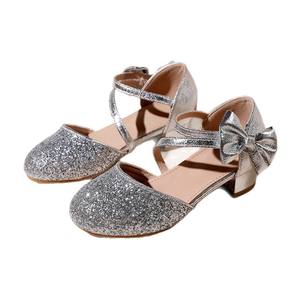 Sandales Plates d'Été Scintillantes pour Filles à Talon Haut, Chaussures de Princesse à Design Creux avec Caractéristique Anti-Dérapante au Niveau des Orteils, Semelle Intérieure en PU - Product Image 5