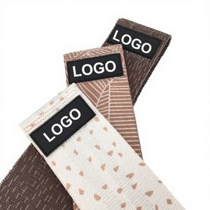 Livraison rapide Bande de résistance d'exercice de yoga en <span class=keywords><strong>latex</strong></span> + coton à forte élasticité Gym Ensemble de cercle de hanche élastique personnalisé - Product Image 4