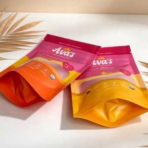 Custom Printed Dog Snack Stand Up Zipper Bags With Window For Pet Treats Packaging - Product Image 4