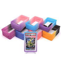 Étui de Protection Anti-choc en Silicone TPU Caoutchouc Pailleté Multicolore (2, 3 ou 4 Couleurs) pour Dalle de Carte à Collectionner 35pt PSA BGS SGC