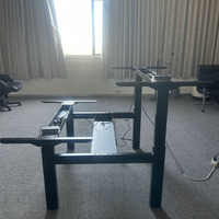 Pied de table moderne en fer métallique avec vérin linéaire réglable pour bureau debout commercial, capacité de charge 120 kg