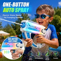 Jouets d'extérieur pour enfants YT, pistolet à eau électrique futuriste arc-en-ciel en forme d'ananas, pistolet à eau coloré pour enfants avec lumière