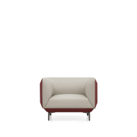 Fauteuil d'appoint carré minimaliste en cuir, couleur unie, pour bureau et espace commercial – Vente en gros