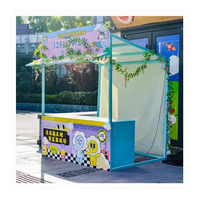 Kiosque Mobile Pliant de Haute Qualité pour Promotion, Stand d'Exposition Portable, Présentoir Alimentaire Réutilisable