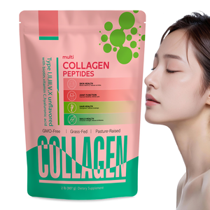 Polvo de péptidos de colágeno múltiple de ácido hialurónico con biotina y complejo de proteína natural de vitamina C colágeno múltiple - Product Image 2