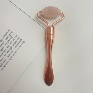 ไม้พายสำหรับทำเครื่องสำอางทำจากโลหะช้อนตักลูกกลิ้งทำจากหยกหัวเดียวสำหรับดูแลผิวและนวดหน้า - Product Image 2
