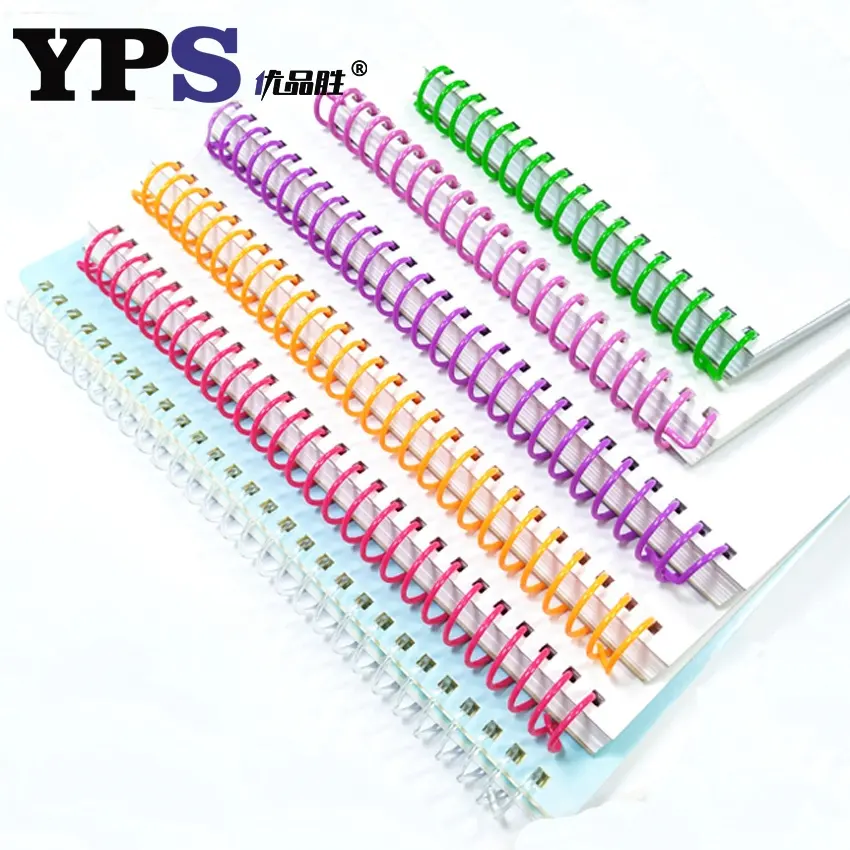Bobine de reliure à ressort en spirale en plastique de couleur pourpre pour animaux de compagnie ou PVC