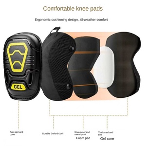 Nouvelle <span class=keywords><strong>genouillère</strong></span> de protection professionnelle pour la recherche et le développement, la sécurité sportive et la protection des travailleurs sur les chantiers, avec coque en TPR et EVA - Product Image 3
