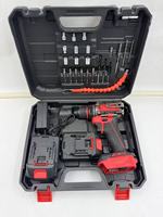 Fournisseur direct d'usine de kits d'outils de perçage à percussion sans fil à moteur sans balais avec batterie au lithium rechargeable et options personnalisables