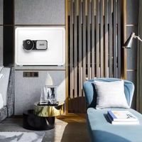 Mini Elektronischer Digitaler Wandtresor für Zuhause Versteckter Safe Robuste Geldkassette Geheimer Geldtresor mit Alarm Sicherheitsdepotbox