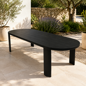 Mesa y Sillas de Comedor de Aluminio Grandes para 8 Personas, Diseño de Jardín, Resistentes a la Intemperie, para Exteriores - Product Image 2