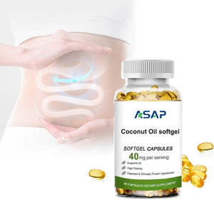 ASAP OEM Organic Coconut Oil Extract Softgel Capsules Adult Food Grade Private Label <b>Supplements</b> - Product Image 2