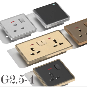 Prises de télévision par satellite en plastique de style rétro industriel KAMANNI, double numérique, panneau électrique CN, mâle, données <span class=keywords><strong>TV</strong></span>, 15A - Product Image 2