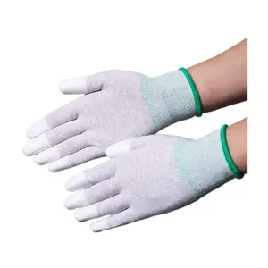 ESD Antistatic Finger Coating Glove Carbon Fiber ESD Anti-Static Gloves For Cleanroom