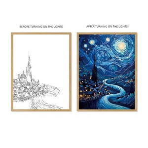 Starry Sky Painting <b>Lights</b> to Decorate the Room with Warm Ornaments Led Painting - Product Image 2