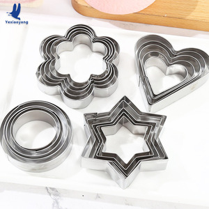 Stainless Steel Cookie Cutter Set 12 Pieces Heart Star Flower Round Baking Utensils for DIY Cake Decorating - Product Image 4