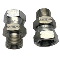 Connecteur BSP étampé à haute pression raccords droits SS 304/316 joint de Transition mâle femelle