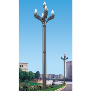 โคมไฟ LED กลางแจ้งแบบจีนรูปดอกแมกโนเลีย เสาสูง 5-12 เมตร มาตรฐาน IP65 รับประกัน 10 ปี พร้อมเซ็นเซอร์ตรวจจับความเคลื่อนไหว สำหรับไฟถนนในเขตเทศบาล - Product Image 6