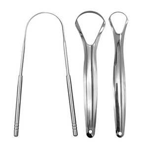 Limpiador de Lengua de Acero Inoxidable de Alta Calidad con Logotipo Personalizado para Adultos, Raspador de Lengua Metálico Personalizado - Product Image 2
