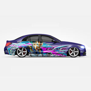 Vente en gros <span class=keywords><strong>Dragon</strong></span> <span class=keywords><strong>Ball</strong></span> Z DBZ Itasha Anime 07, livrée de voiture, enveloppe de vinyle coulé, taille universelle, enveloppe de voiture, décalcomanie de voiture, conception de feuille de voiture - Product Image 2