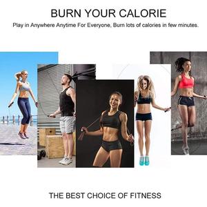 Cordes à <span class=keywords><strong>sauter</strong></span> en acier avec poignées en éponge <span class=keywords><strong>pour</strong></span> musculation, cordes de fitness <span class=keywords><strong>pour</strong></span> perdre du poids - Product Image 4