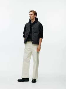 ओएम उच्च गुणवत्ता वाले पुरुषों के कपास बनियान कस्टम लोगो ज़िप अप प्यूफर वेस्ट के लिए आउटडोर वाटरप्रूफ बबल बनियान - Product Image 4